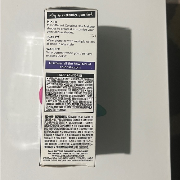 FREE w/ $10+ PURCHASE: L'Oreal Paris Hair Makeup Temporary 1-Day Hair Color - Picture 9 of 11